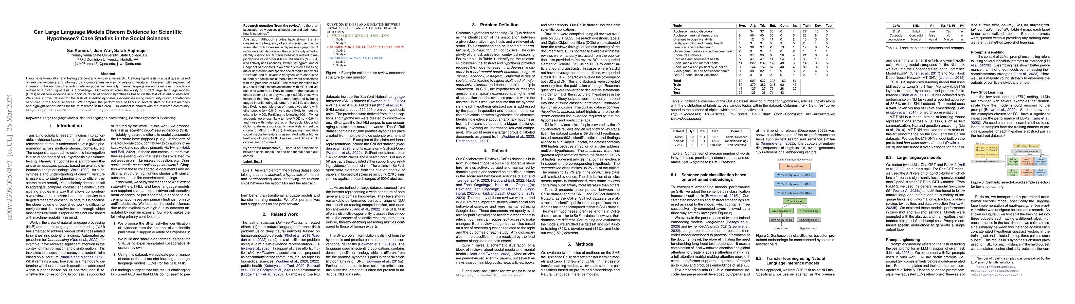 Thumbnail for Can Large Language Models Discern Evidence for Scientific Hypotheses?
  Case Studies in the Social Sciences