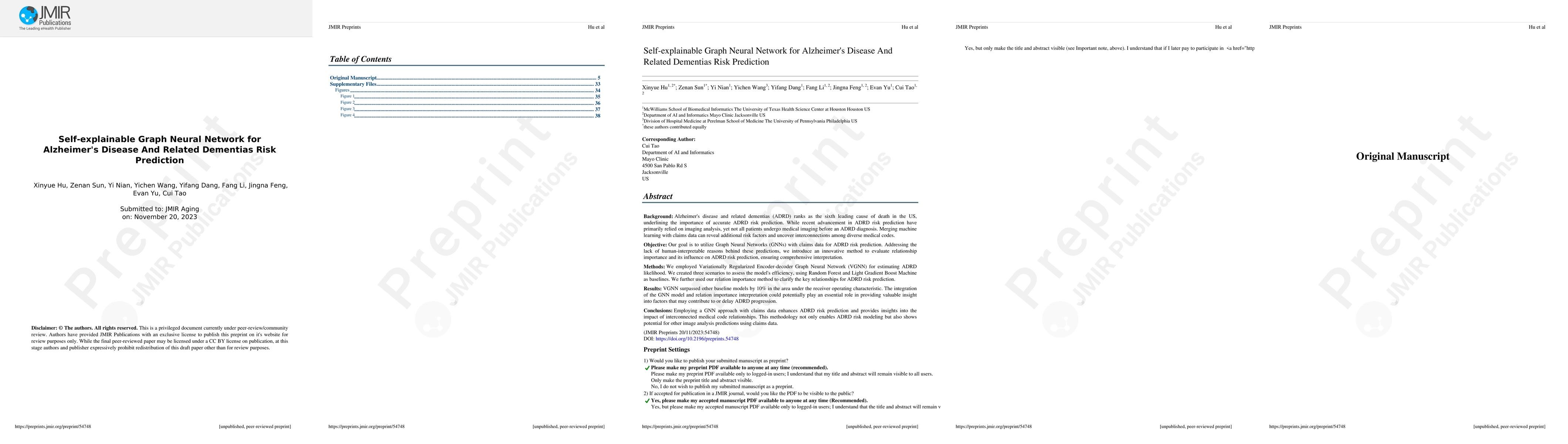 Thumbnail for Self-explainable Graph Neural Network for Alzheimer's Disease And
  Related Dementias Risk Prediction