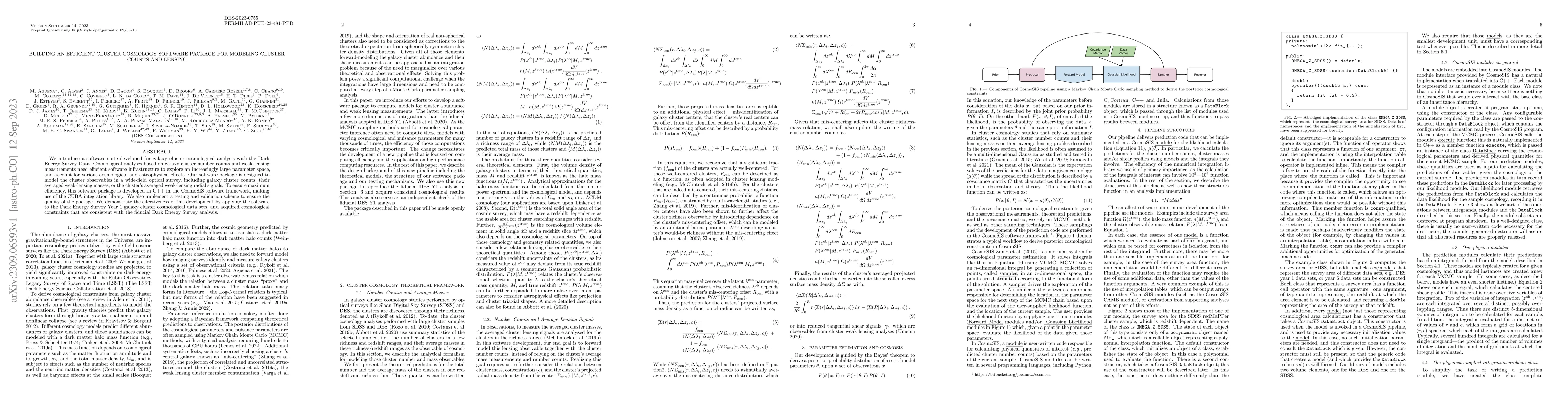 Thumbnail for Building an Efficient Cluster Cosmology Software Package for Modeling
  Cluster Counts and Lensing