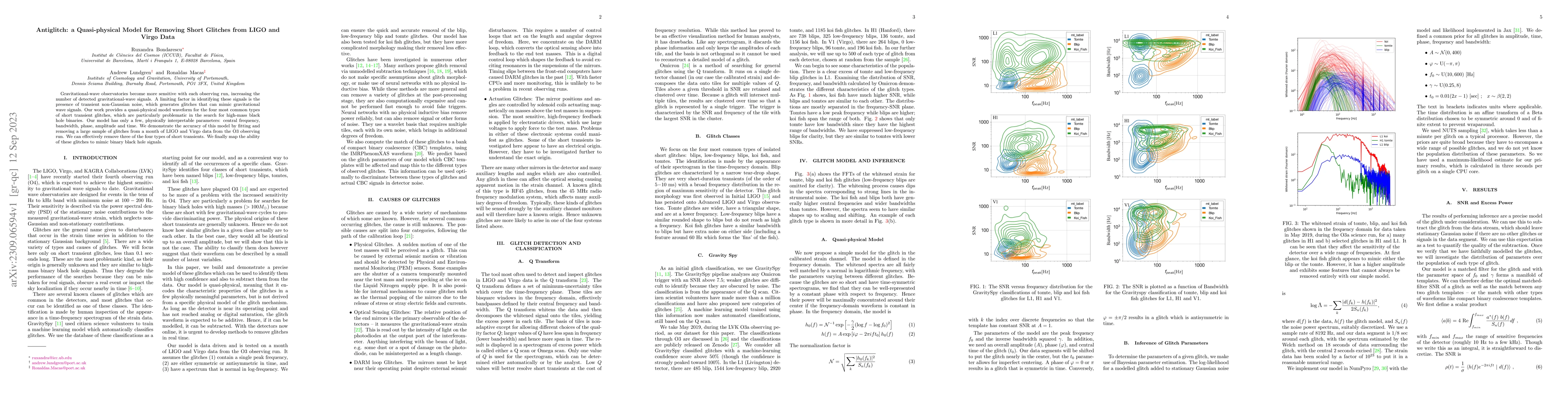 Thumbnail for Antiglitch: a Quasi-physical Model for Removing Short Glitches from LIGO
  and Virgo Data