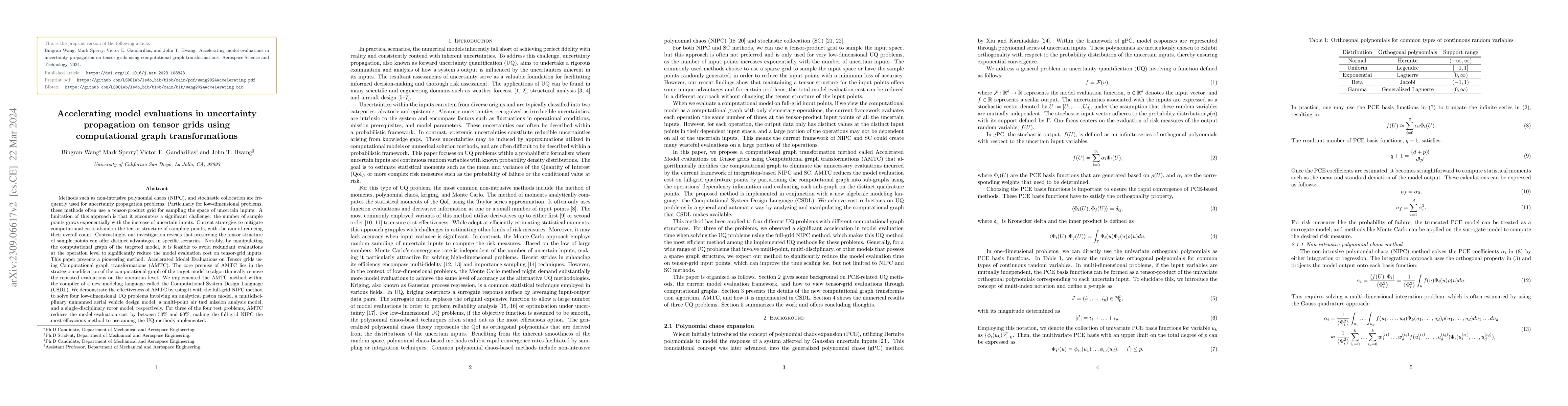 Thumbnail for Accelerating model evaluations in uncertainty propagation on tensor
  grids using computational graph transformations