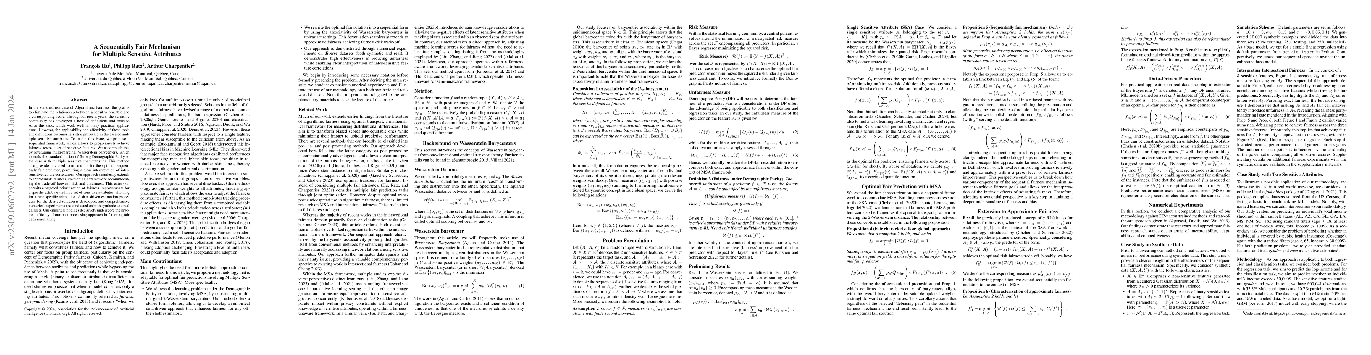 Thumbnail for A Sequentially Fair Mechanism for Multiple Sensitive Attributes