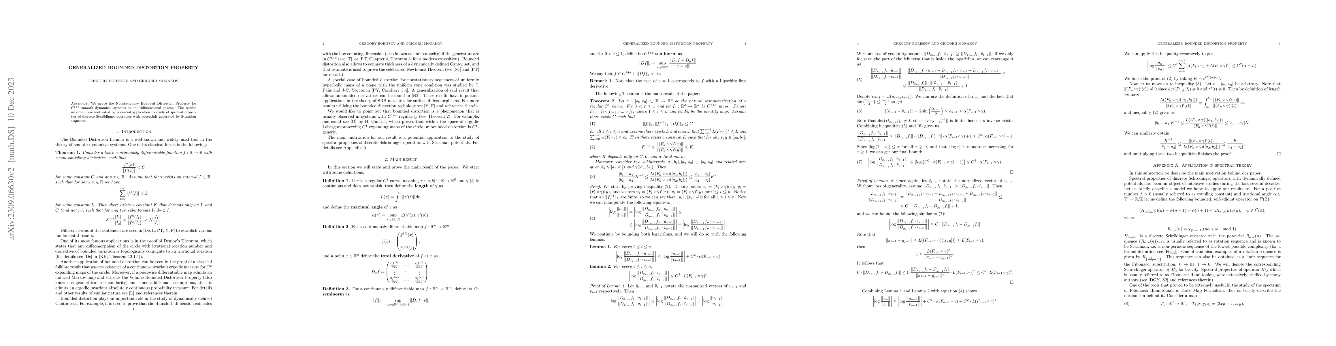 Thumbnail for Generalized Bounded Distortion Property