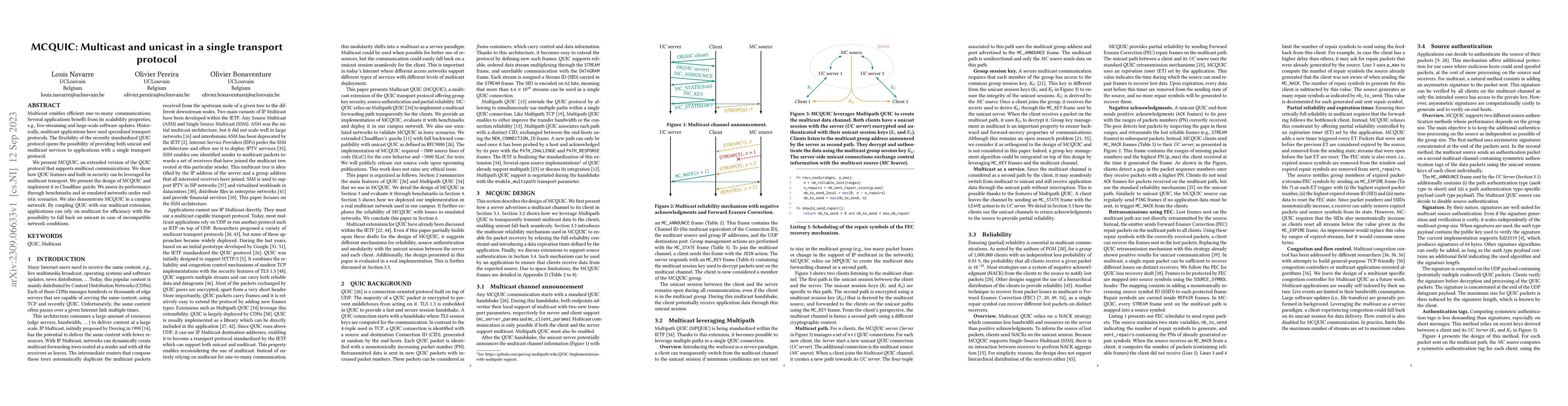 Thumbnail for MCQUIC: Multicast and unicast in a single transport protocol