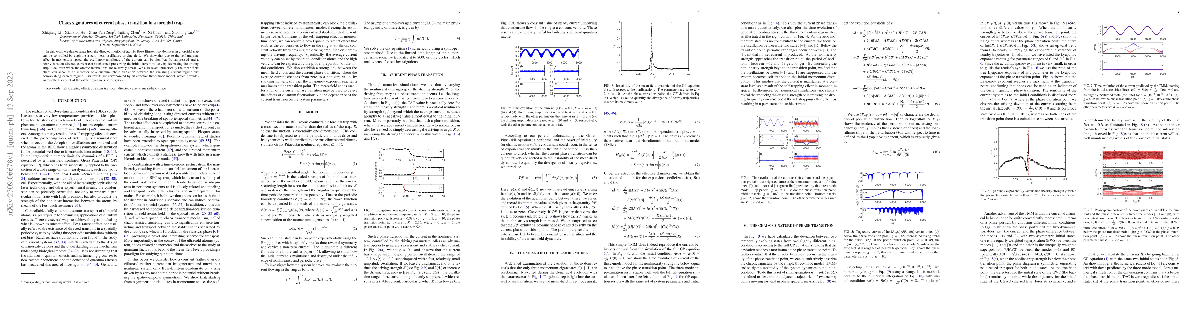Thumbnail for Chaos signatures of current phase transition in a toroidal trap