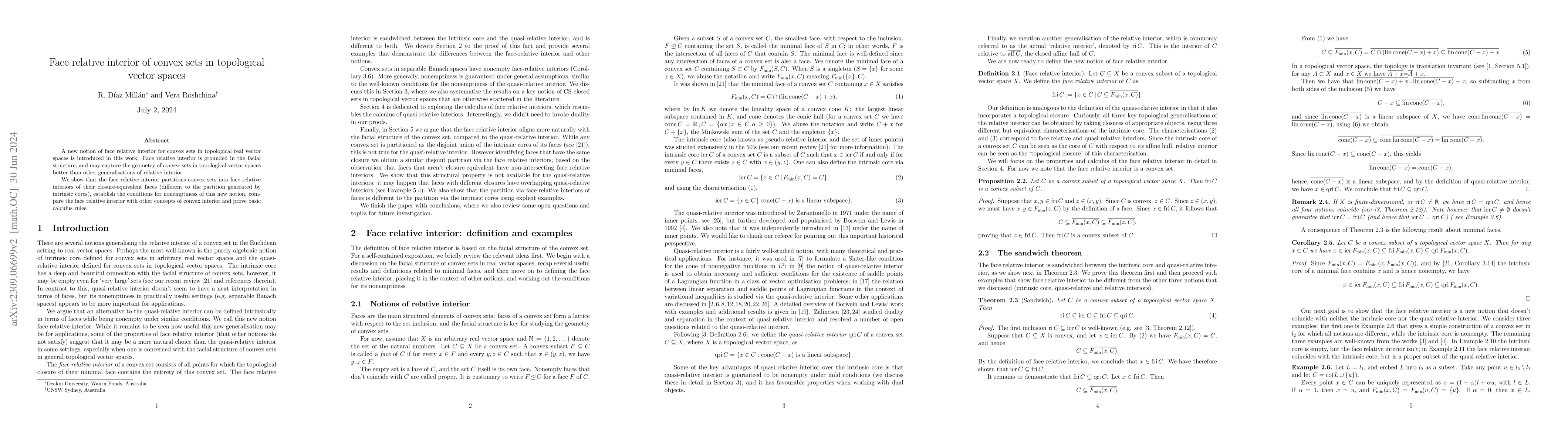 Thumbnail for Face relative interior of convex sets in topological vector spaces