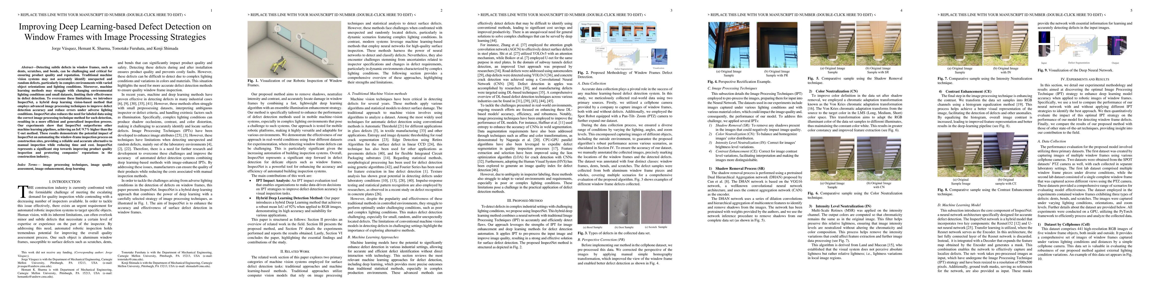 Thumbnail for Improving Deep Learning-based Defect Detection on Window Frames with
  Image Processing Strategies