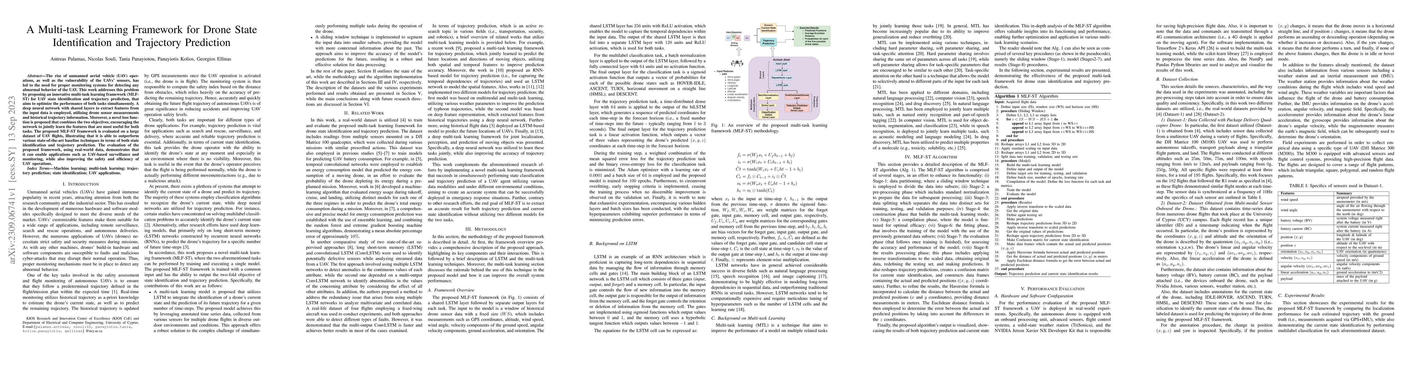 Thumbnail for A Multi-task Learning Framework for Drone State Identification and
  Trajectory Prediction