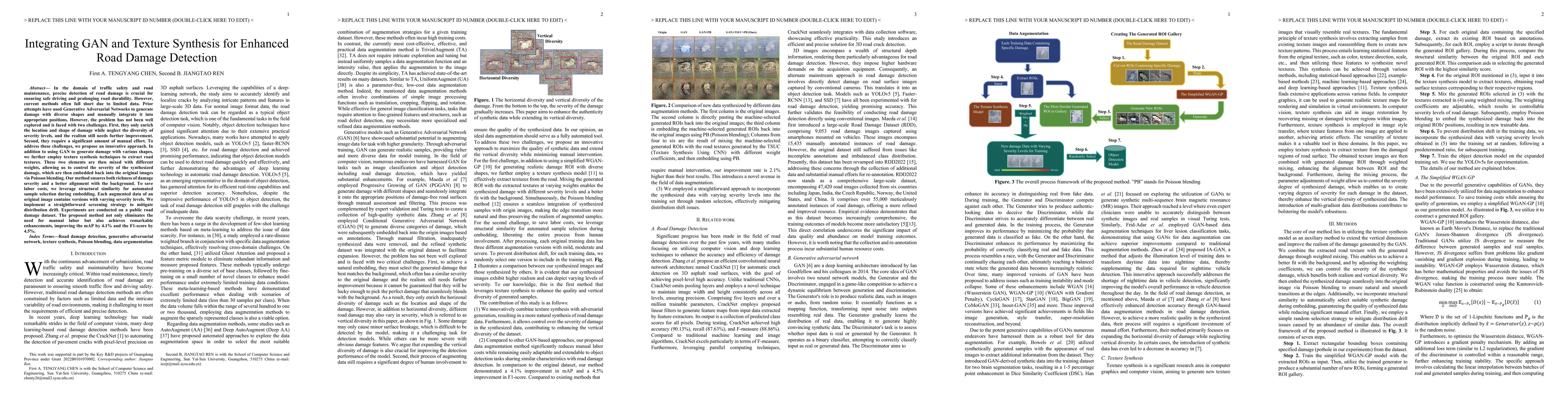Thumbnail for Integrating GAN and Texture Synthesis for Enhanced Road Damage Detection