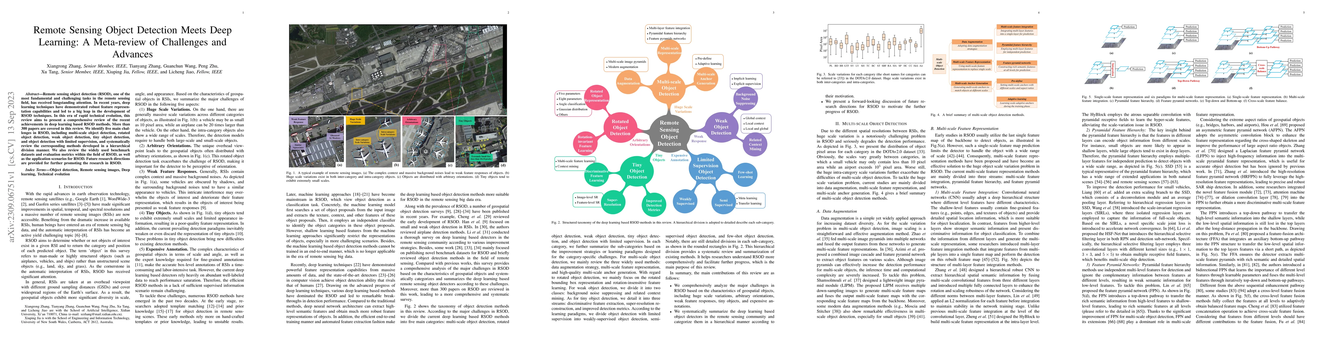 Thumbnail for Remote Sensing Object Detection Meets Deep Learning: A Meta-review of
  Challenges and Advances