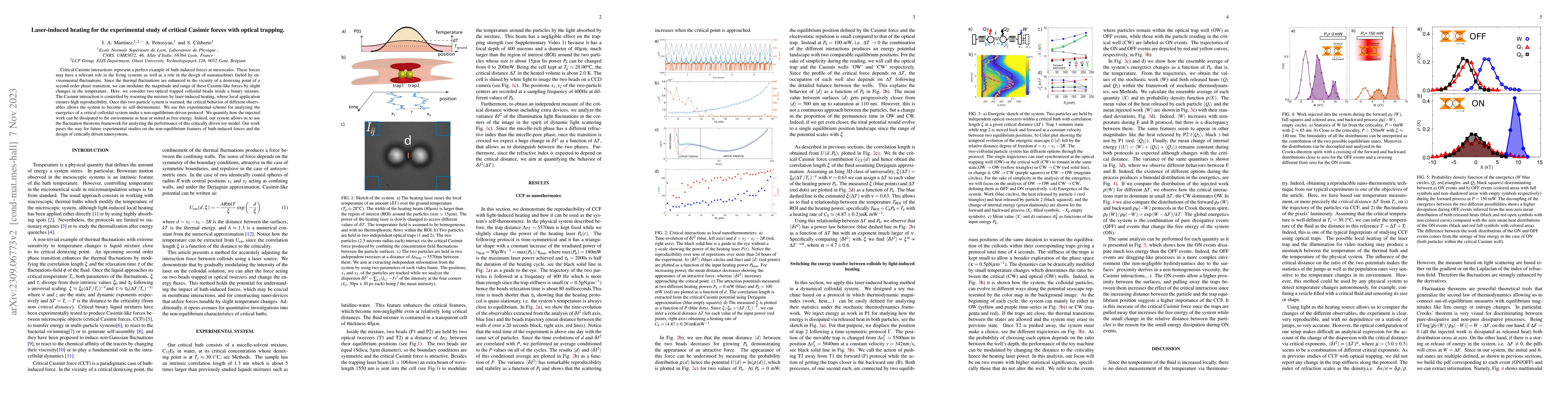 Thumbnail for Laser-induced heating for the experimental study of critical Casimir
  forces with optical trapping