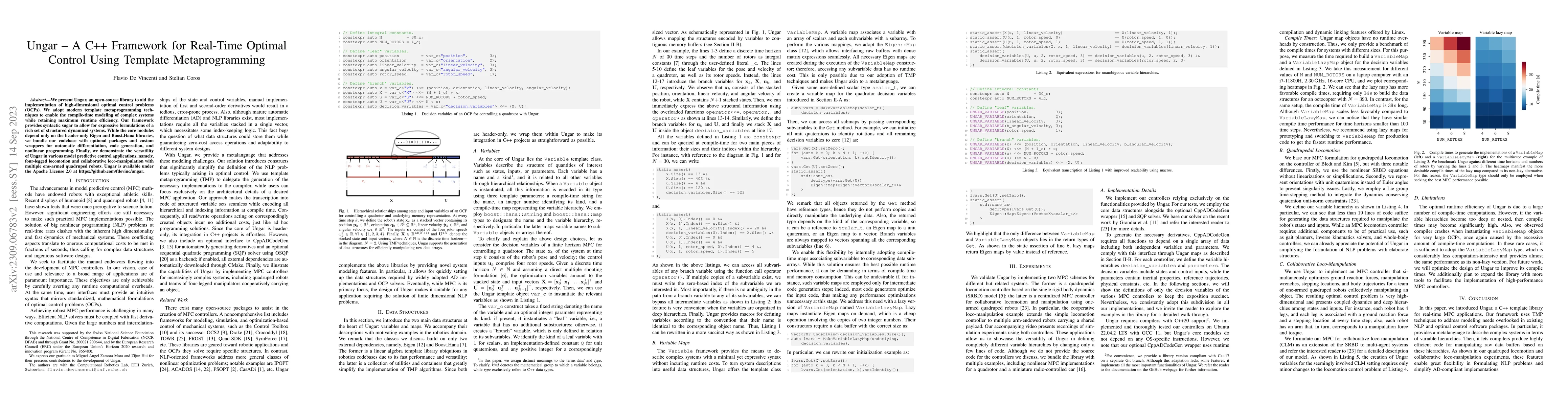 Thumbnail for Ungar $\unicode{x2013}$ A C++ Framework for Real-Time Optimal Control
  Using Template Metaprogramming