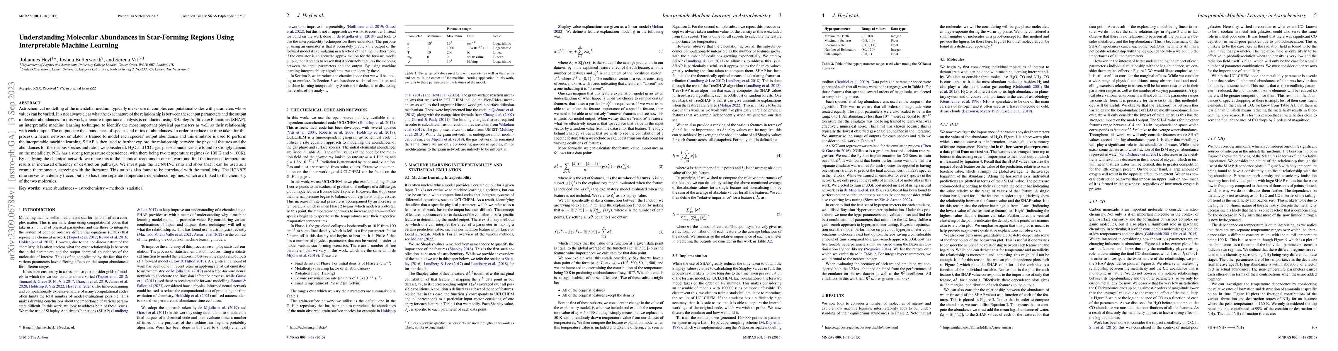 Thumbnail for Understanding Molecular Abundances in Star-Forming Regions Using
  Interpretable Machine Learning