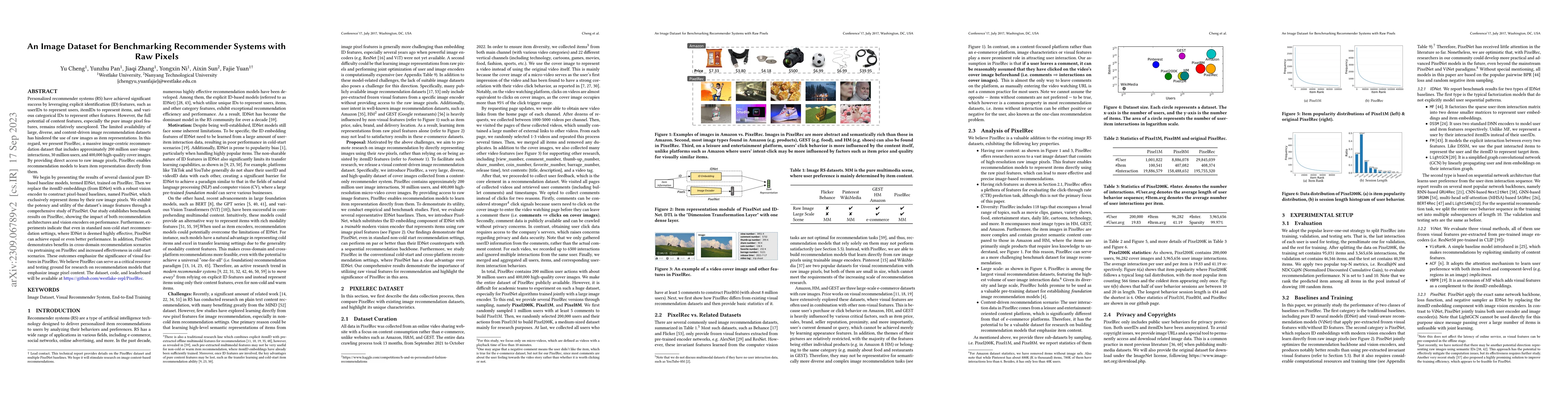 Thumbnail for An Image Dataset for Benchmarking Recommender Systems with Raw Pixels