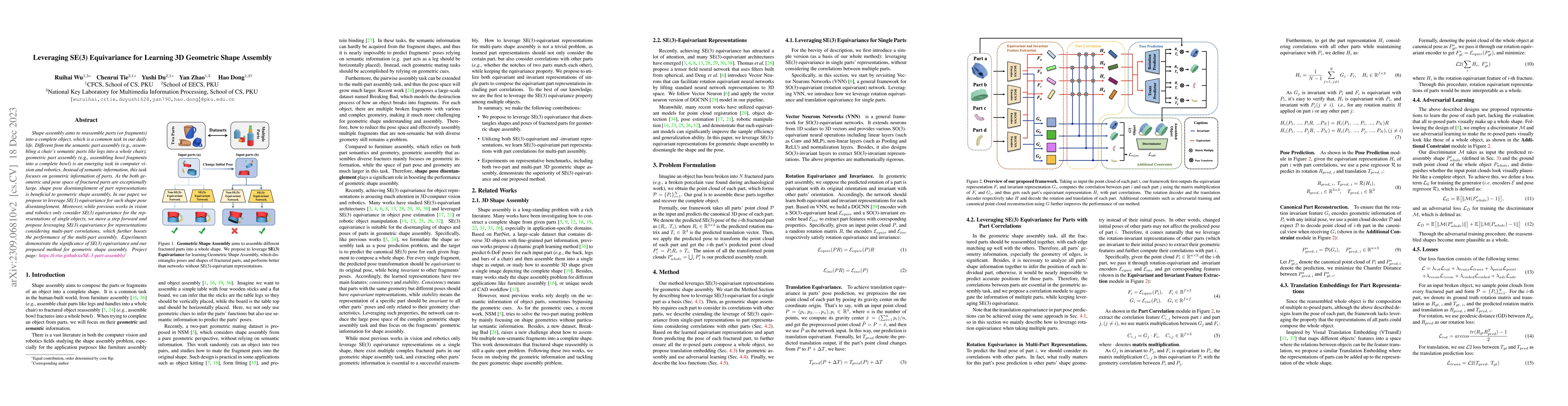 Thumbnail for Leveraging SE(3) Equivariance for Learning 3D Geometric Shape Assembly