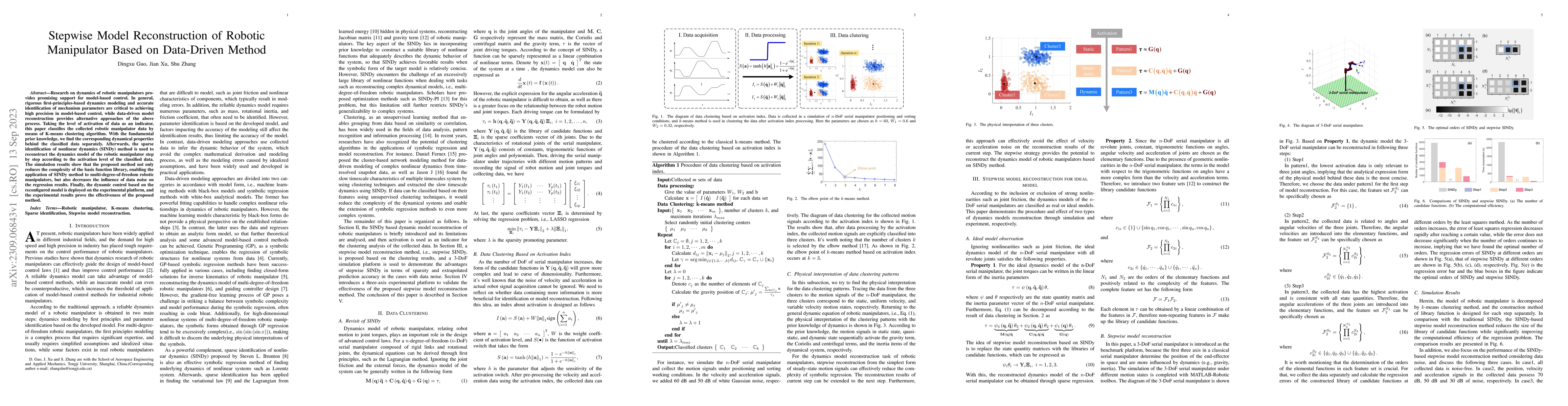 Thumbnail for Stepwise Model Reconstruction of Robotic Manipulator Based on
  Data-Driven Method