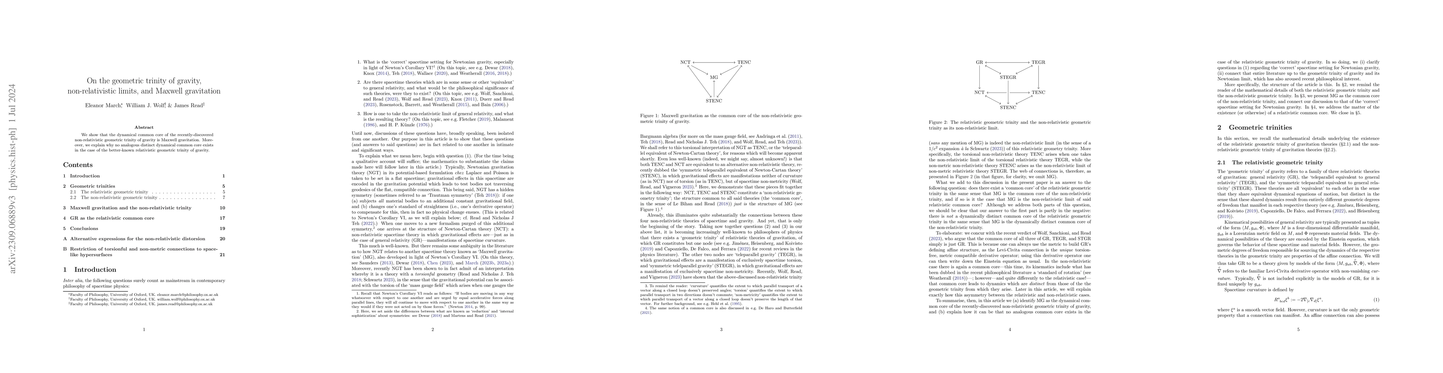 Thumbnail for On the geometric trinity of gravity, non-relativistic limits, and
  Maxwell gravitation