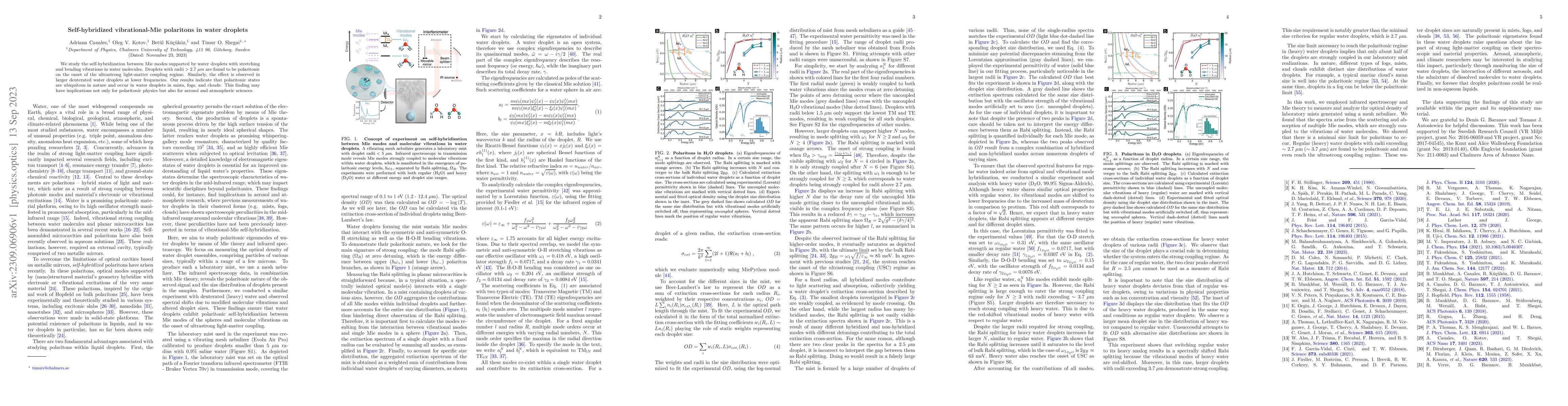 Thumbnail for Self-hybridized vibrational-Mie polaritons in water droplets