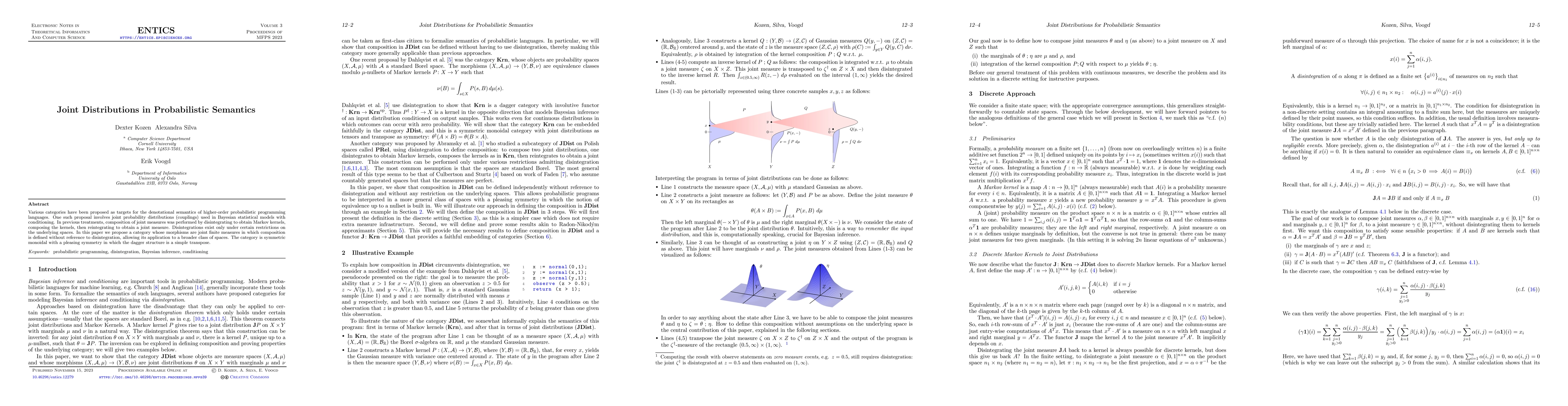Thumbnail for Joint Distributions in Probabilistic Semantics