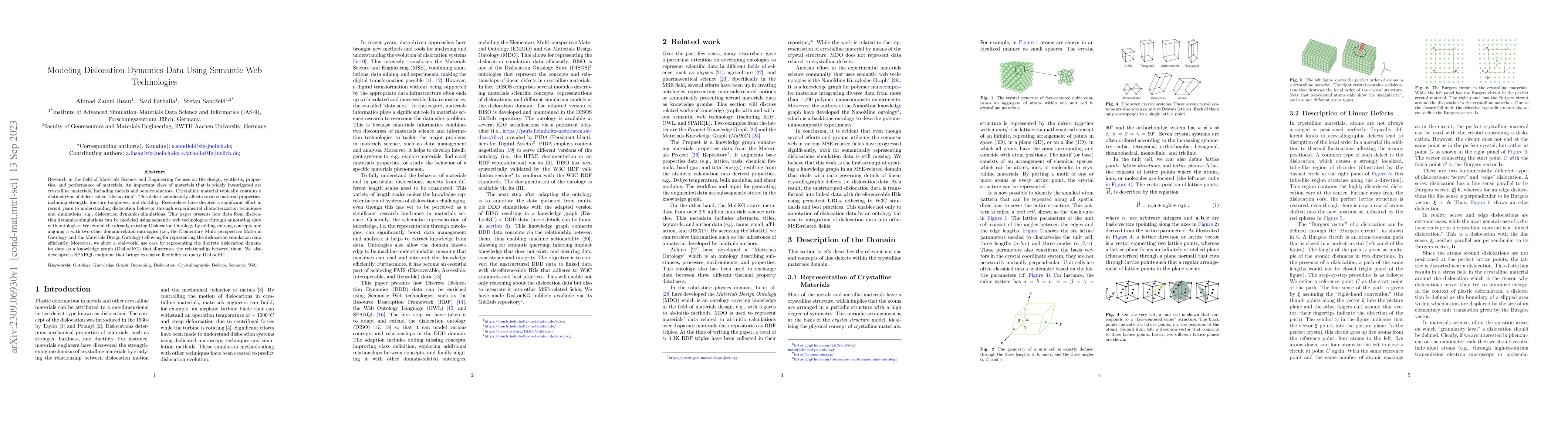 Thumbnail for Modeling Dislocation Dynamics Data Using Semantic Web Technologies