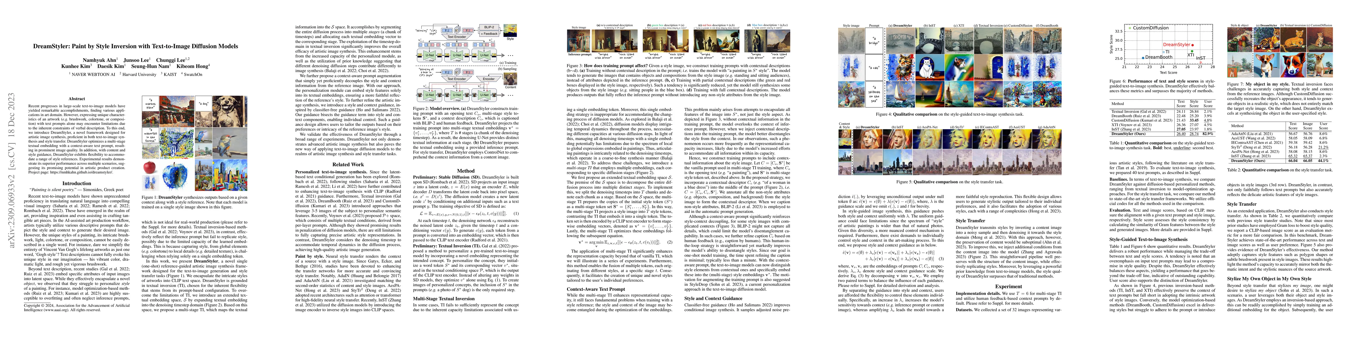 Thumbnail for DreamStyler: Paint by Style Inversion with Text-to-Image Diffusion
  Models