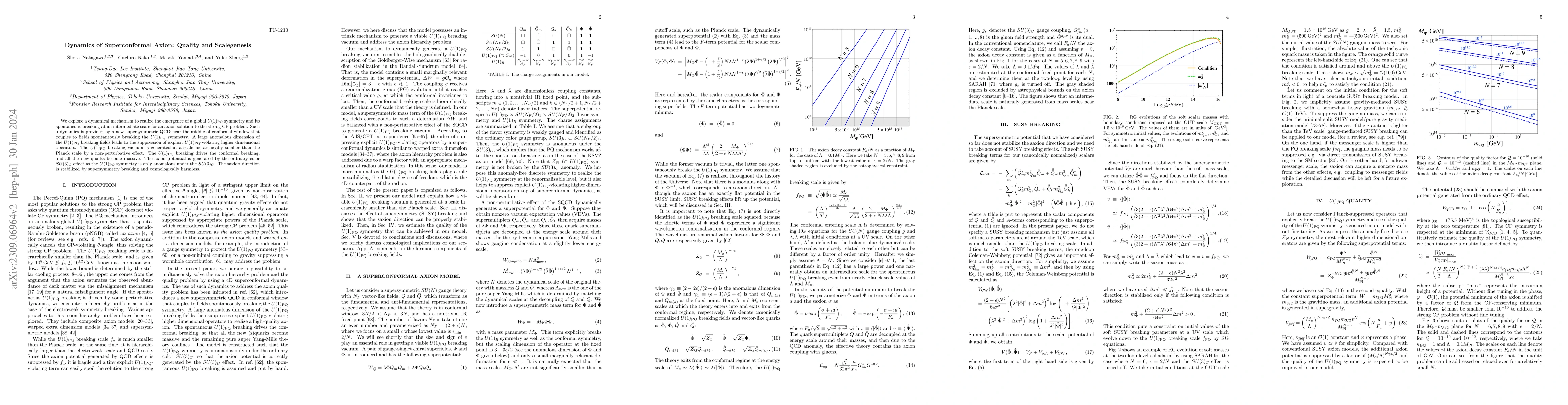 Thumbnail for Dynamics of Superconformal Axion: Quality and Scalegenesis