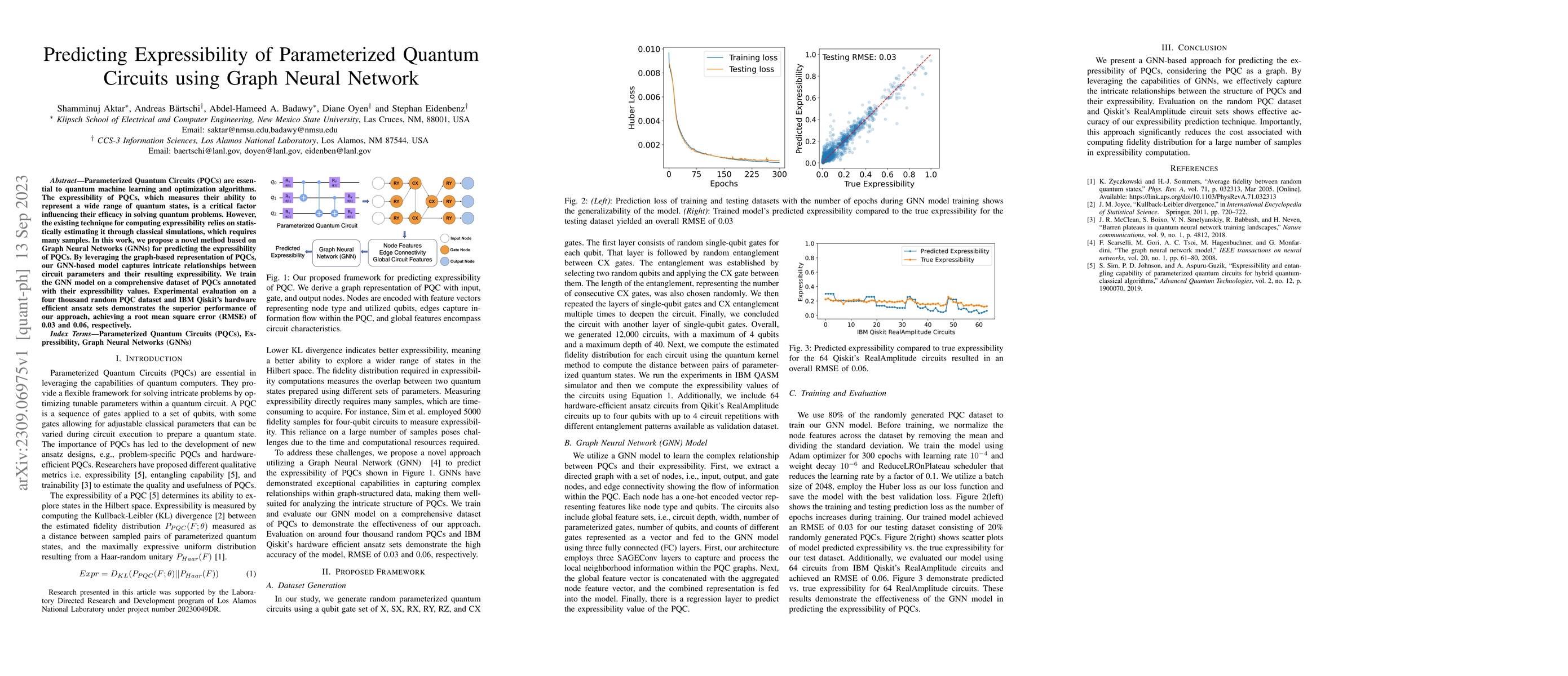 Thumbnail for Predicting Expressibility of Parameterized Quantum Circuits using Graph
  Neural Network