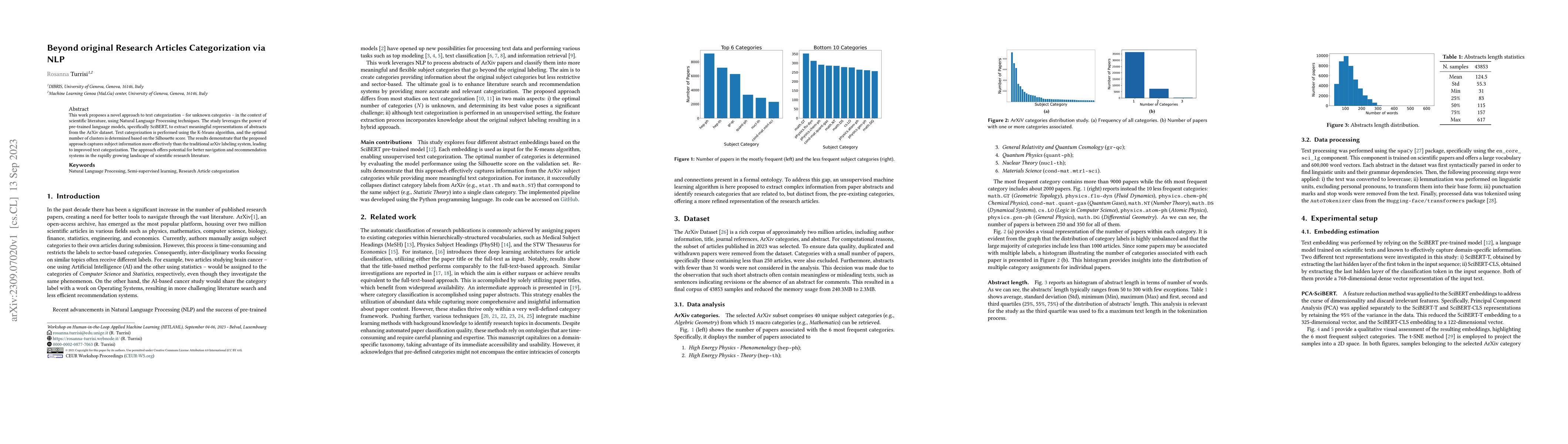 Thumbnail for Beyond original Research Articles Categorization via NLP