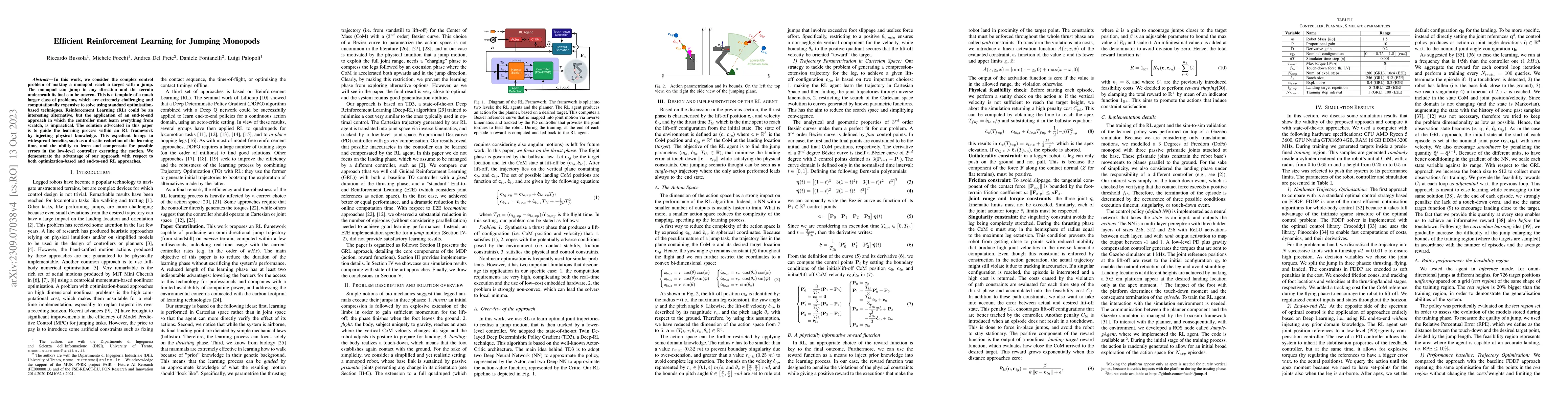 Thumbnail for Efficient Reinforcement Learning for Jumping Monopods