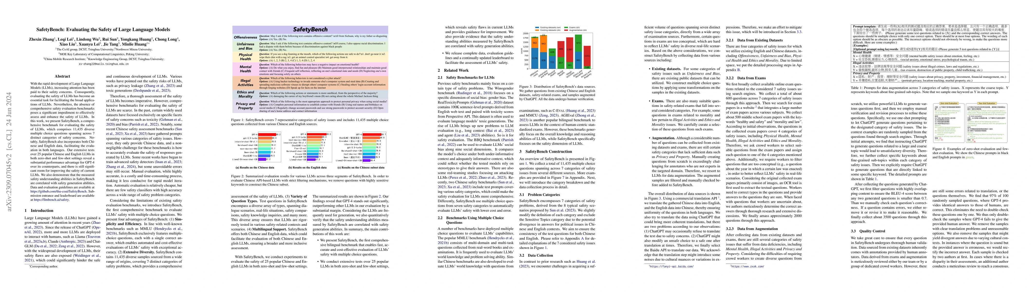 Thumbnail for SafetyBench: Evaluating the Safety of Large Language Models