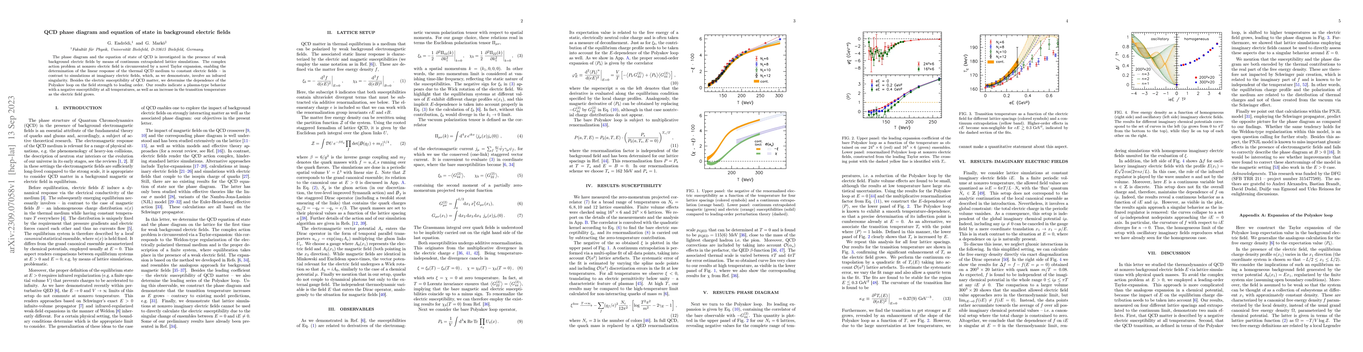Thumbnail for QCD phase diagram and equation of state in background electric fields