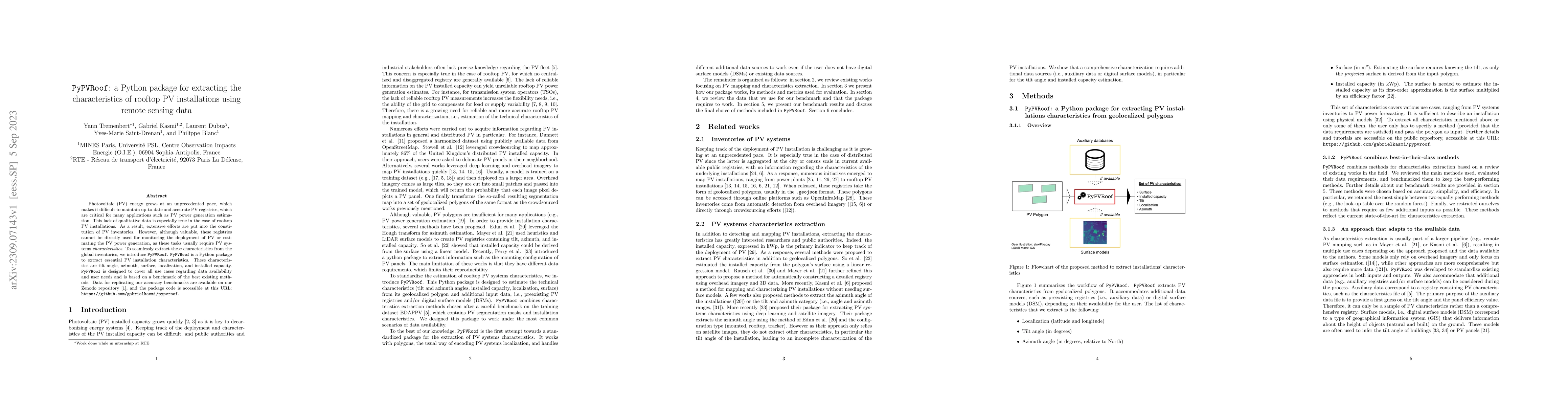 Thumbnail for PyPVRoof: a Python package for extracting the characteristics of rooftop
  PV installations using remote sensing data