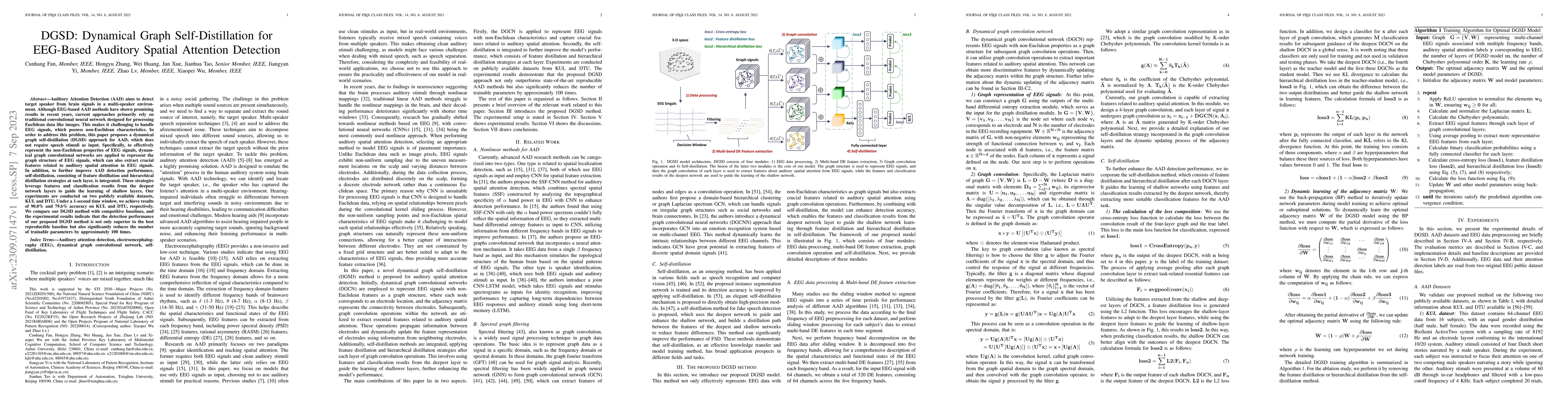 Thumbnail for DGSD: Dynamical Graph Self-Distillation for EEG-Based Auditory Spatial
  Attention Detection