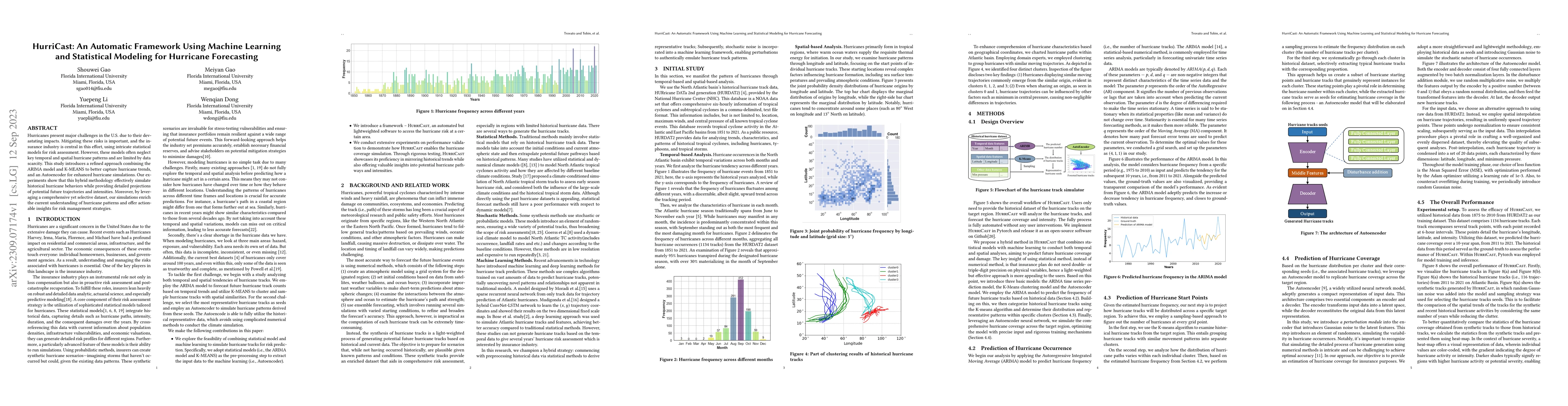 Thumbnail for HurriCast: An Automatic Framework Using Machine Learning and Statistical
  Modeling for Hurricane Forecasting