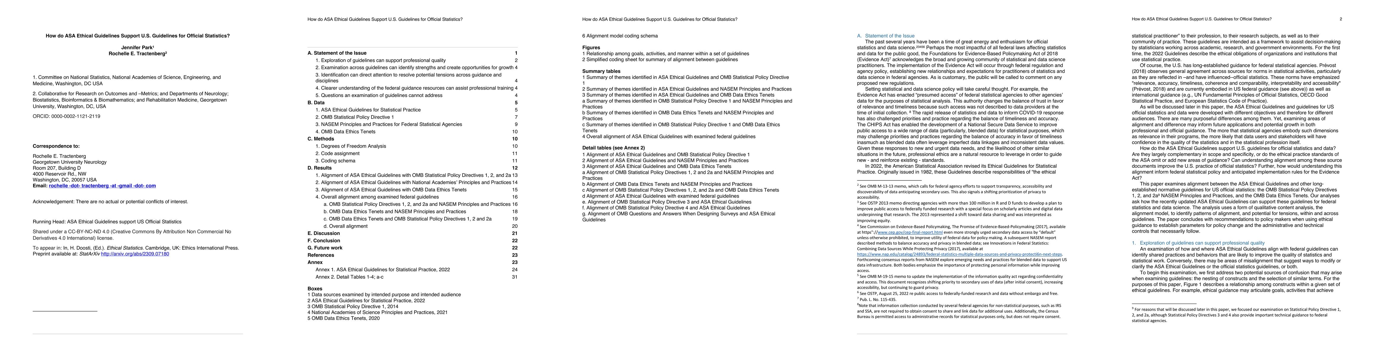 Thumbnail for How do ASA Ethical Guidelines Support U.S. Guidelines for Official
  Statistics?