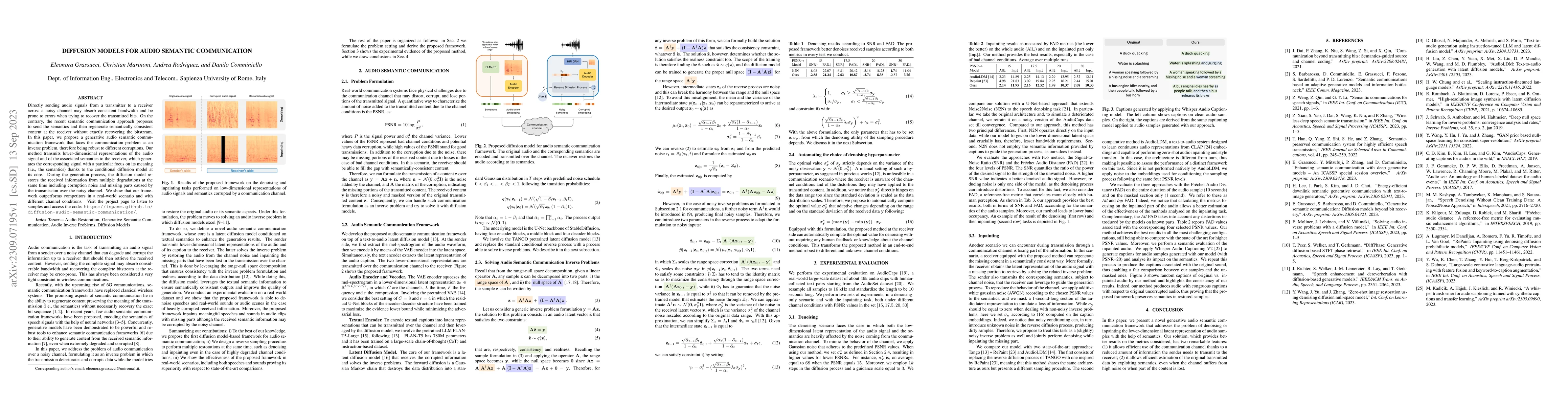 Thumbnail for Diffusion models for audio semantic communication