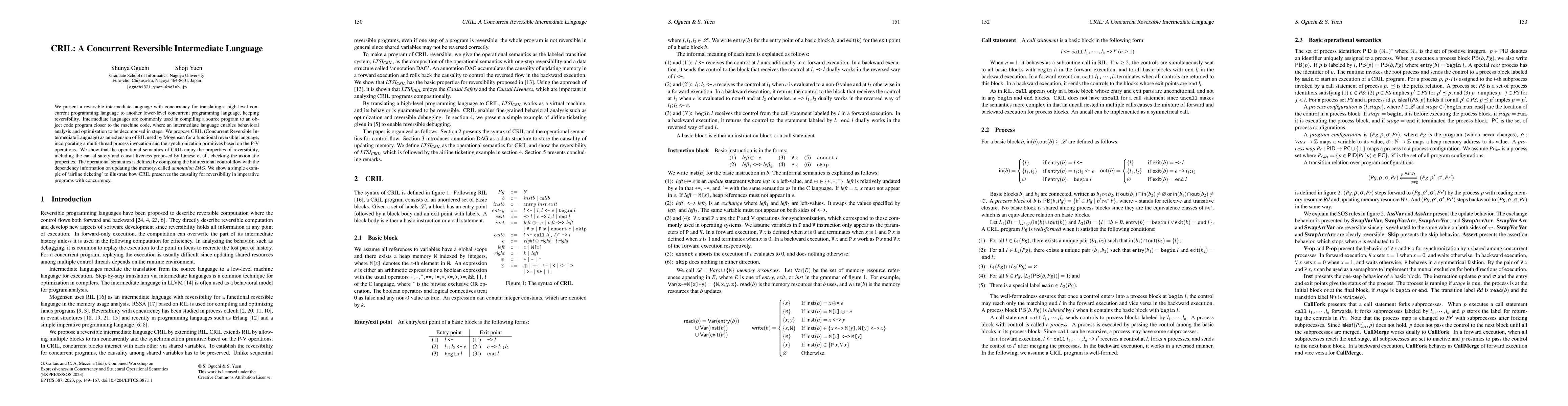 Thumbnail for CRIL: A Concurrent Reversible Intermediate Language