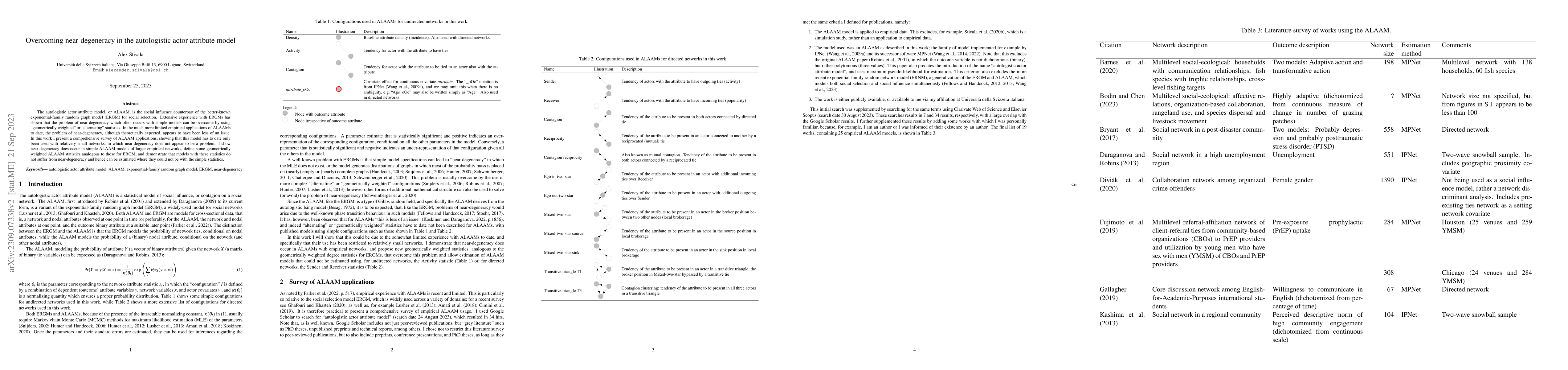Thumbnail for Overcoming near-degeneracy in the autologistic actor attribute model