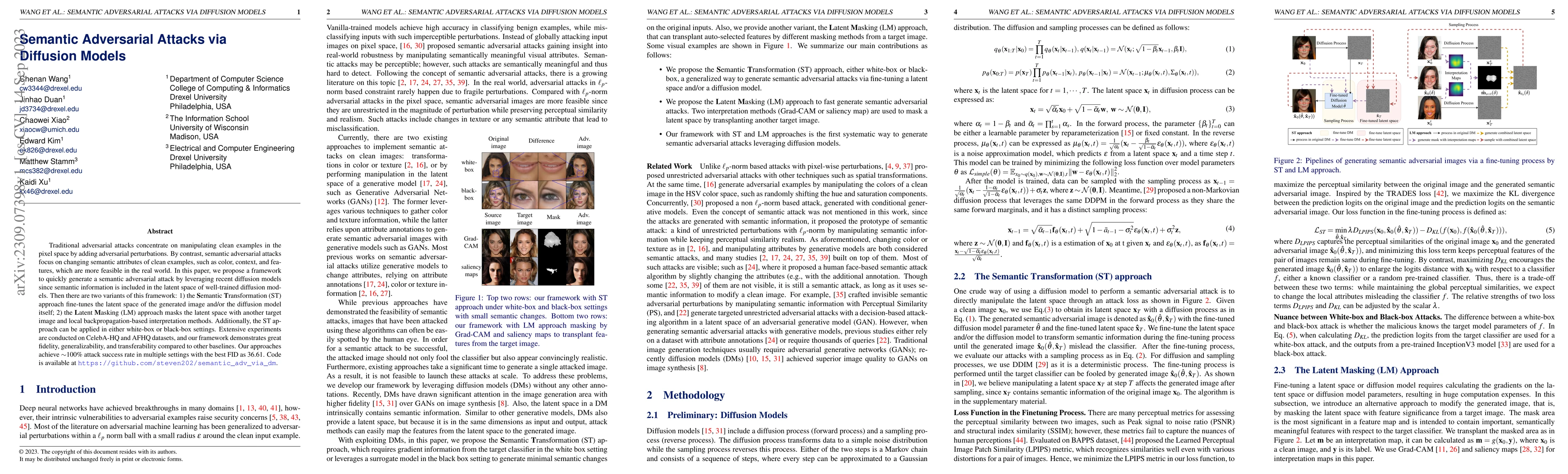 Thumbnail for Semantic Adversarial Attacks via Diffusion Models