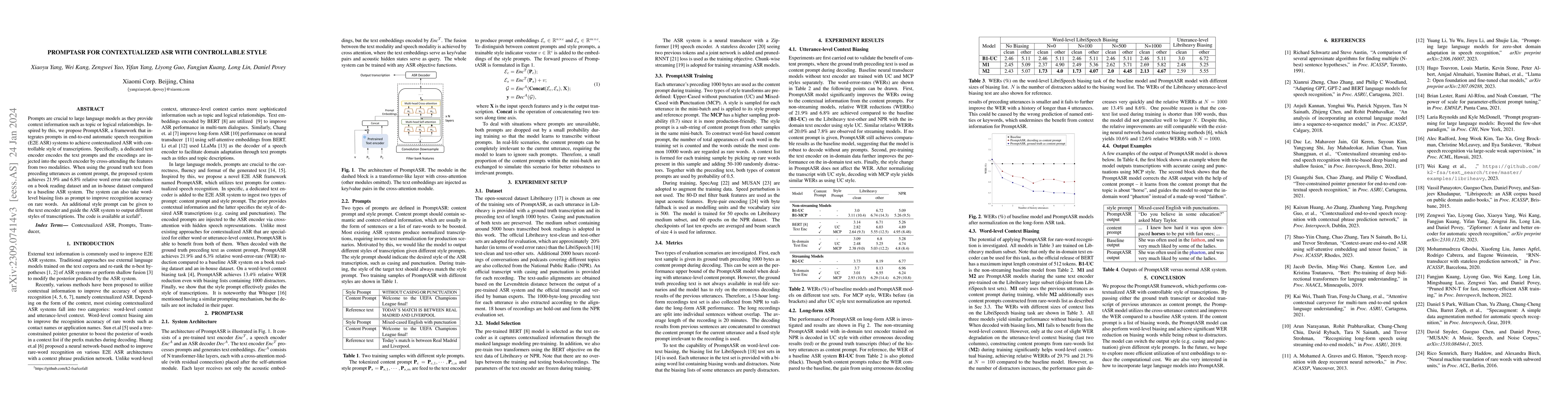 Thumbnail for PromptASR for contextualized ASR with controllable style