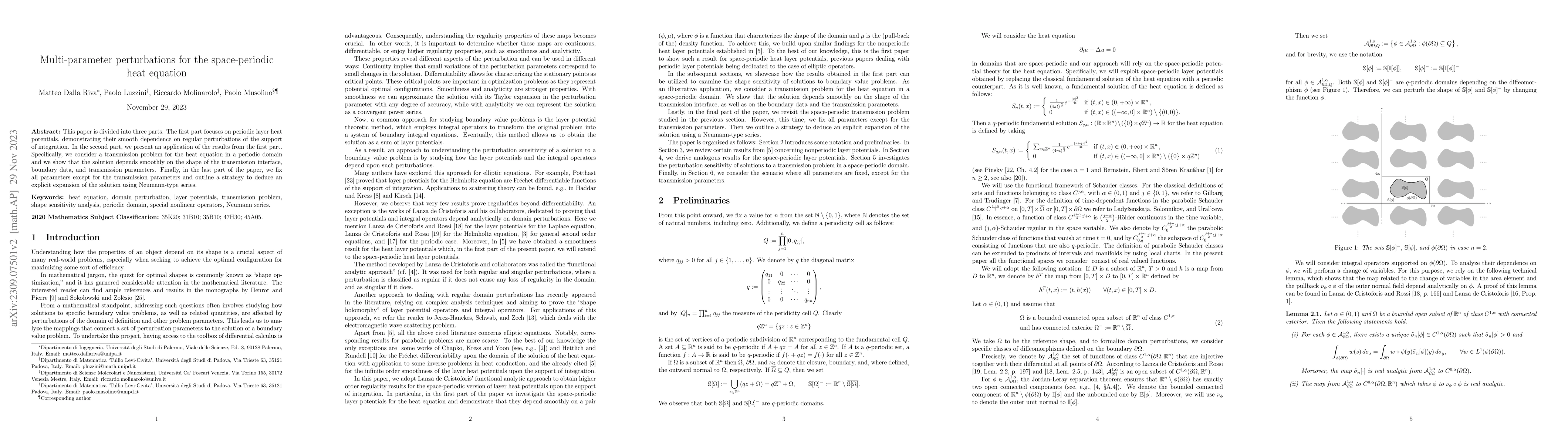 Thumbnail for Multi-parameter perturbations for the space-periodic heat equation