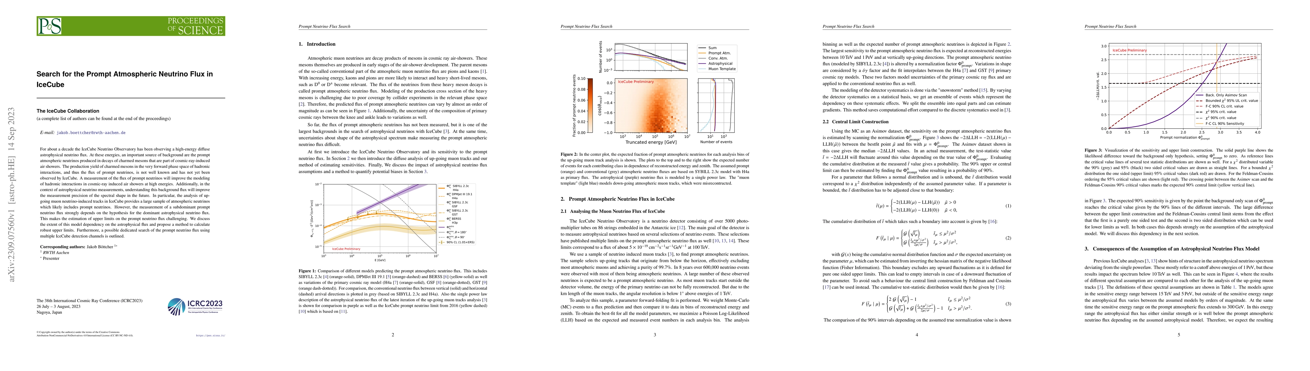 Thumbnail for Search for the Prompt Atmospheric Neutrino Flux in IceCube
