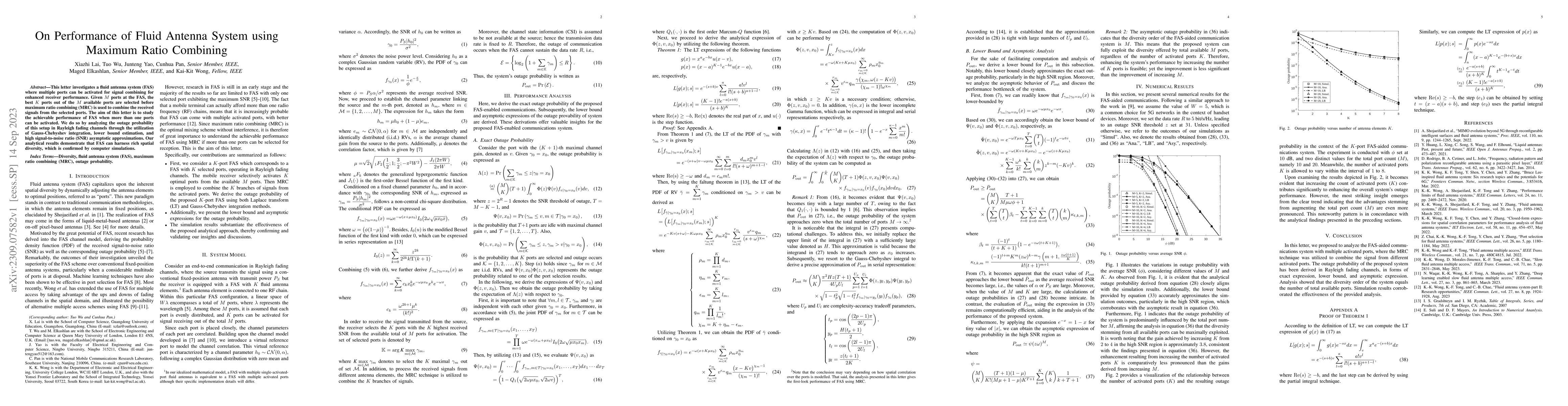 Thumbnail for On Performance of Fluid Antenna System using Maximum Ratio Combining