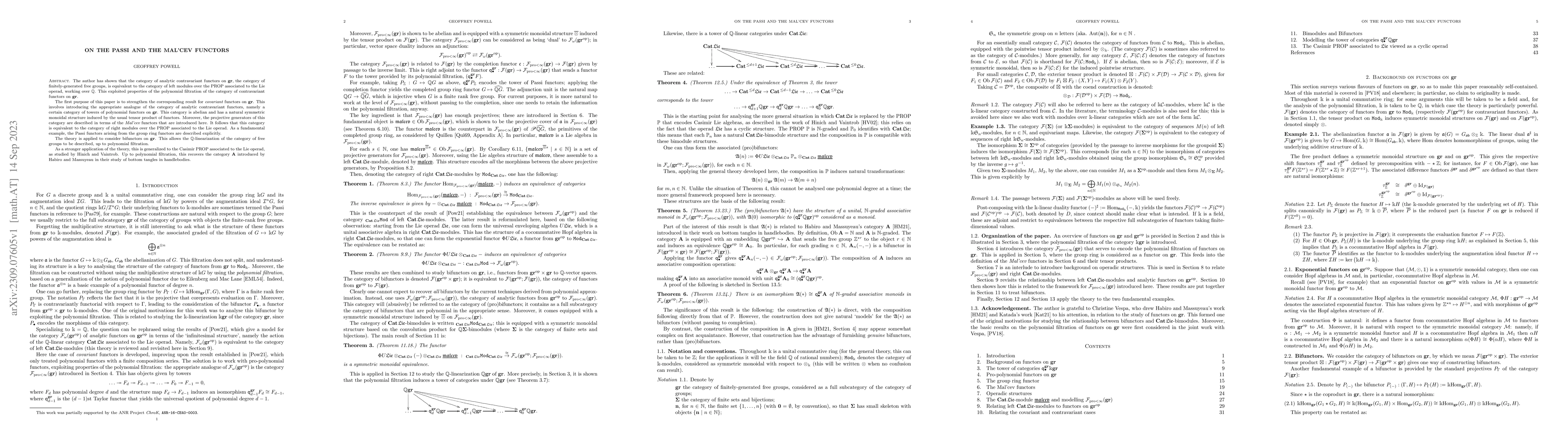 Thumbnail for On the Passi and the Mal'cev functors