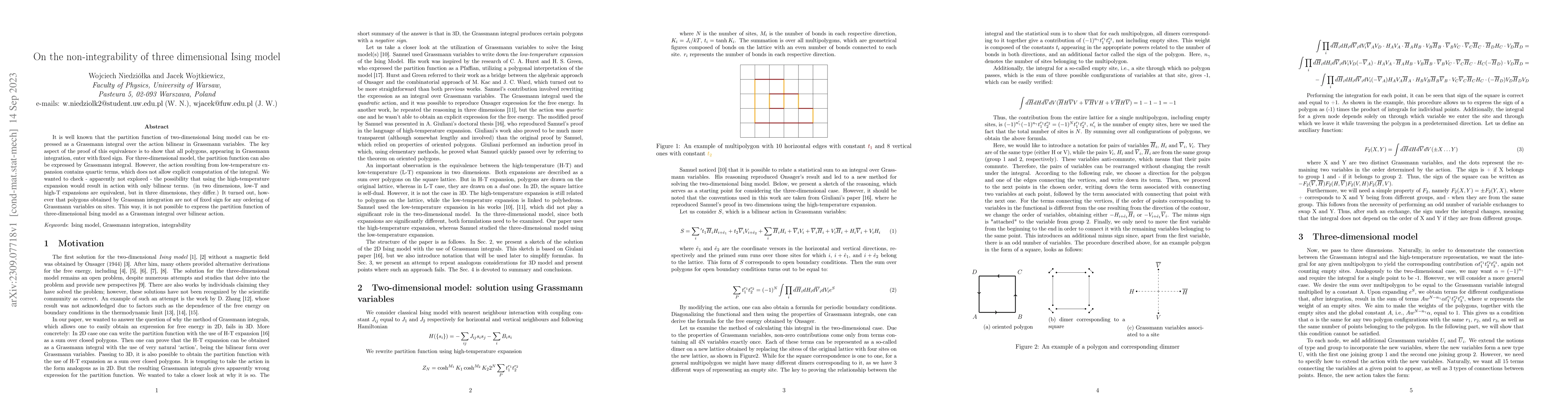 Thumbnail for On the non-integrability of three dimensional Ising model