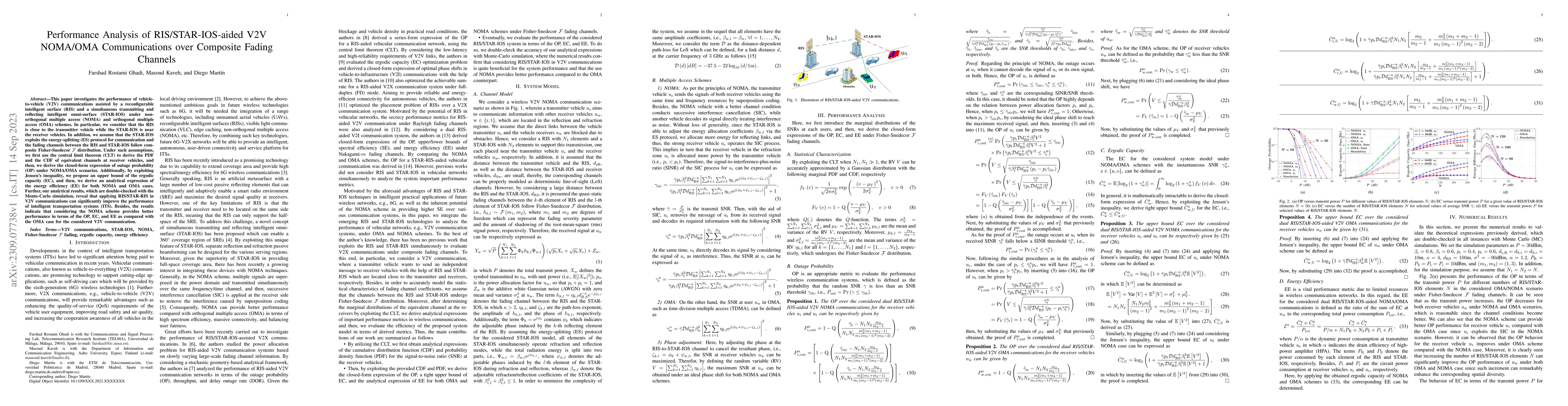 Thumbnail for Performance Analysis of RIS/STAR-IOS-aided V2V NOMA/OMA Communications
  over Composite Fading Channels