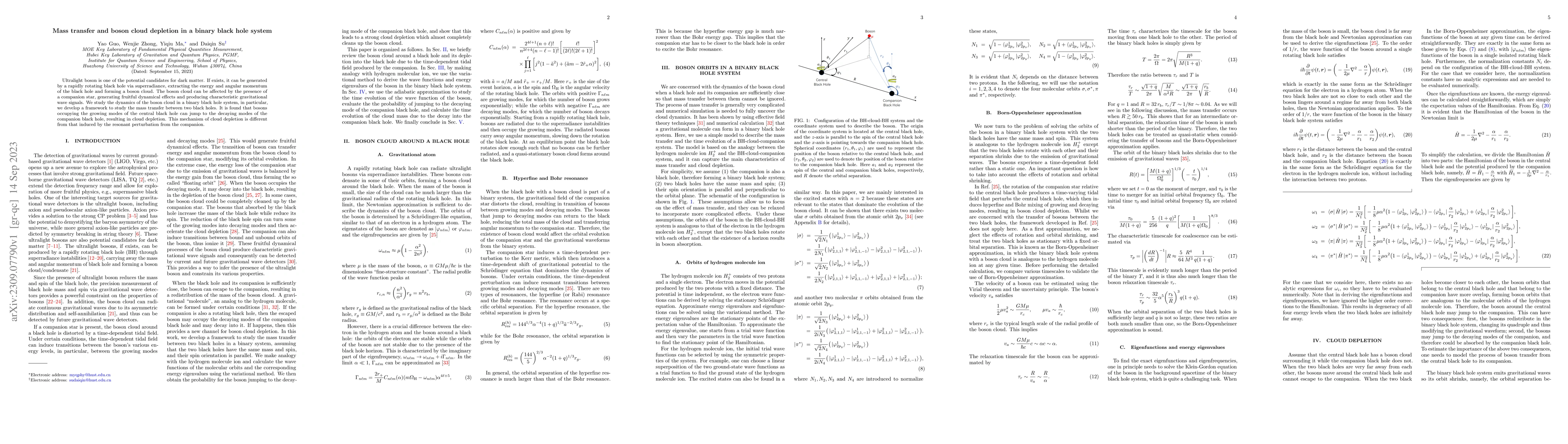 Thumbnail for Mass transfer and boson cloud depletion in a binary black hole system