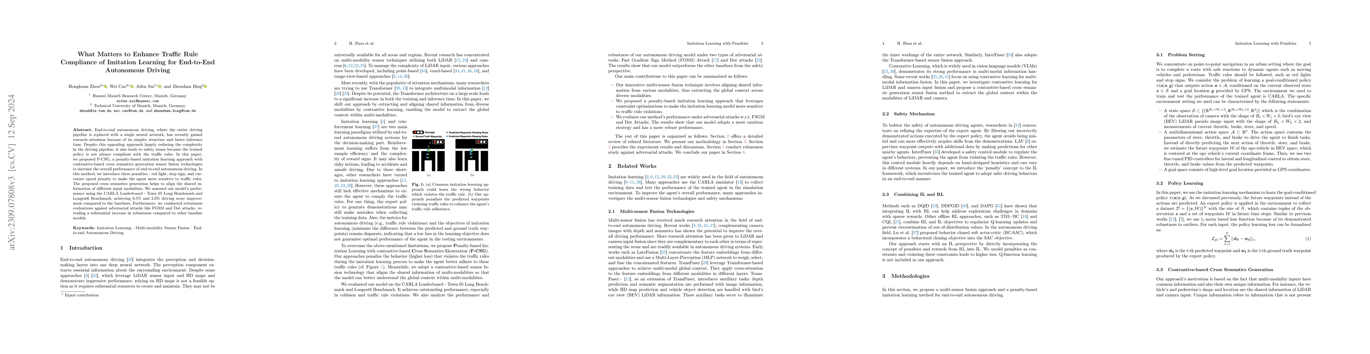 Thumbnail for What Matters to Enhance Traffic Rule Compliance of Imitation Learning
  for Automated Driving