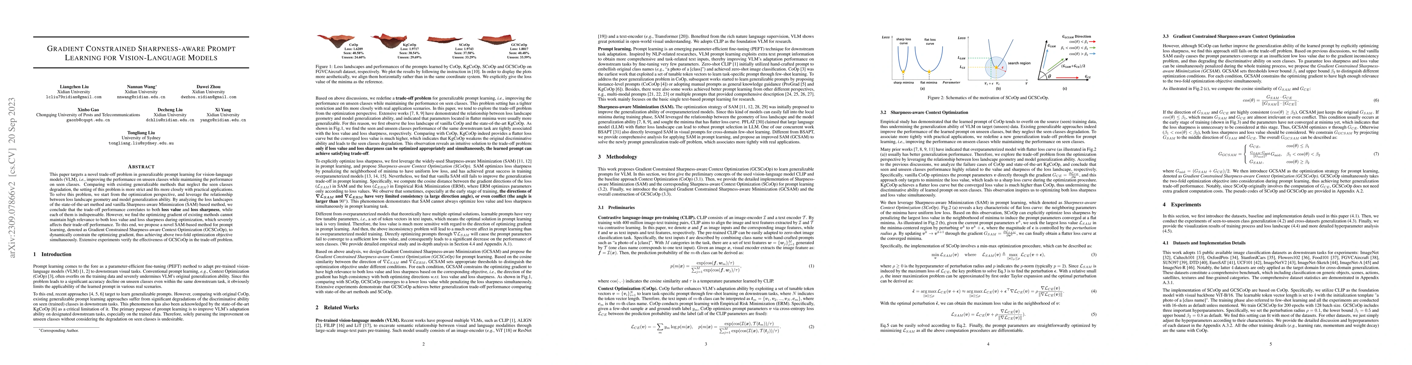 Thumbnail for Gradient constrained sharpness-aware prompt learning for vision-language
  models