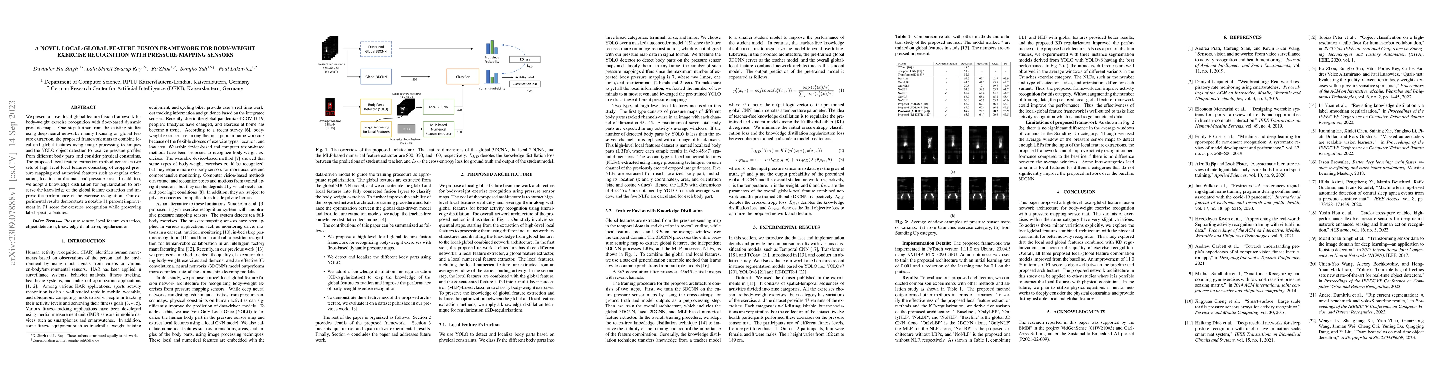 Thumbnail for A Novel Local-Global Feature Fusion Framework for Body-weight Exercise
  Recognition with Pressure Mapping Sensors